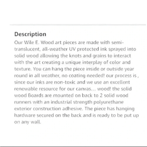 New Bertholet Wile E. Wood - Beautiful Bear Silverton, Co Wall Decor - NEW - Picture 3 of 4